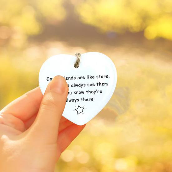 Подарок в форме сердца, подвесное акриловое украшение, подарок на день рождения, лучший друг
