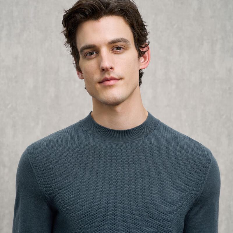 EMZ Erdos Men's Wool & Cashmere Blend Round Neck Sweater