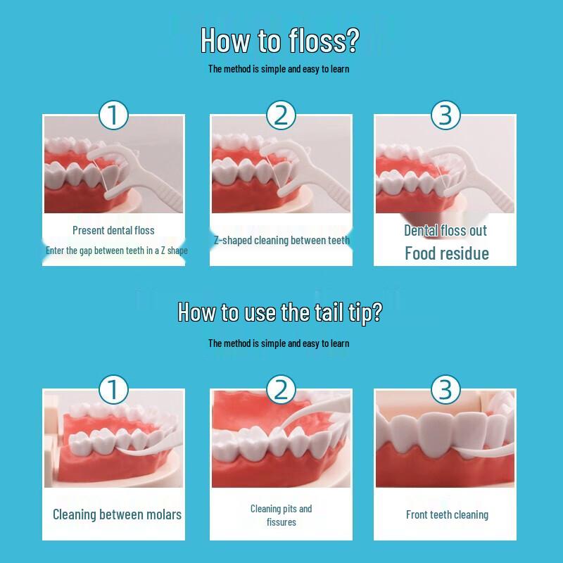 Yaboshi Dental Floss Picks & Honey Orange Lip Balm Set
