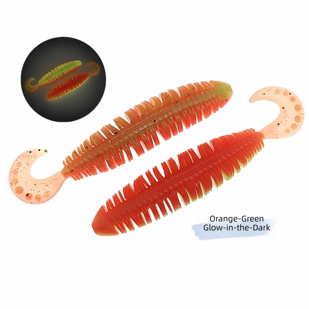 Double Colors Soft Fishing Lures Silicone Material Jig Fishing Lures For Bass Fishing