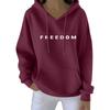 Women's Casual Fashion Print Long Sleeve Hooded Sweatshirt Top