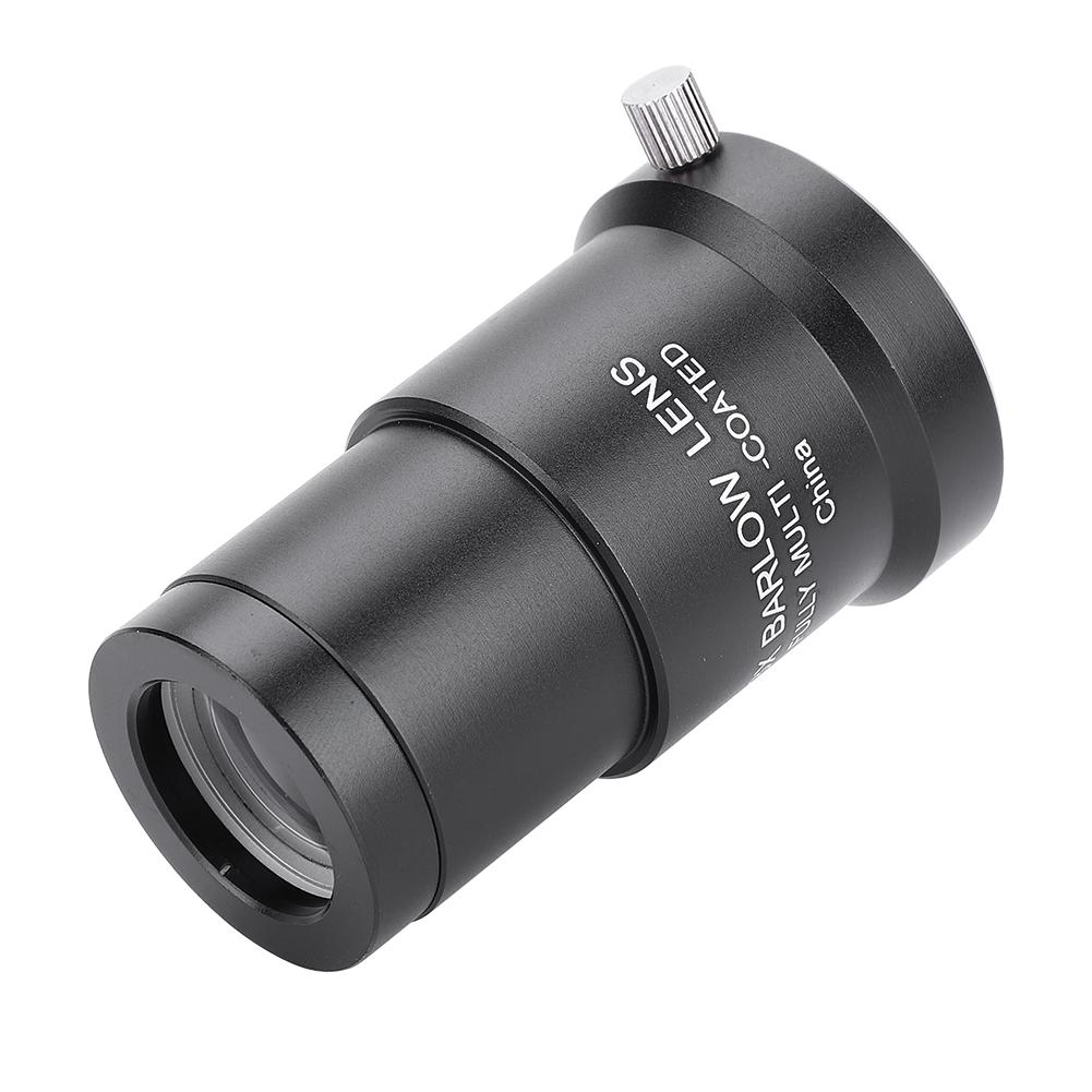 Astronomy Telescope Eyepiece 3X 1.25"" Barlow Lens for Eyepiece Full Coated