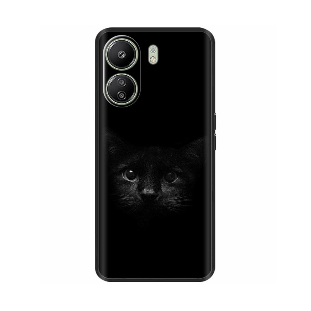 Чехол для Poco C65 Силиконовый чехол для Xiaomi POCO C 65 4G Чехол Сердце Бабочка Полная защита Мягкий жидкий силикон Чехол для телефона