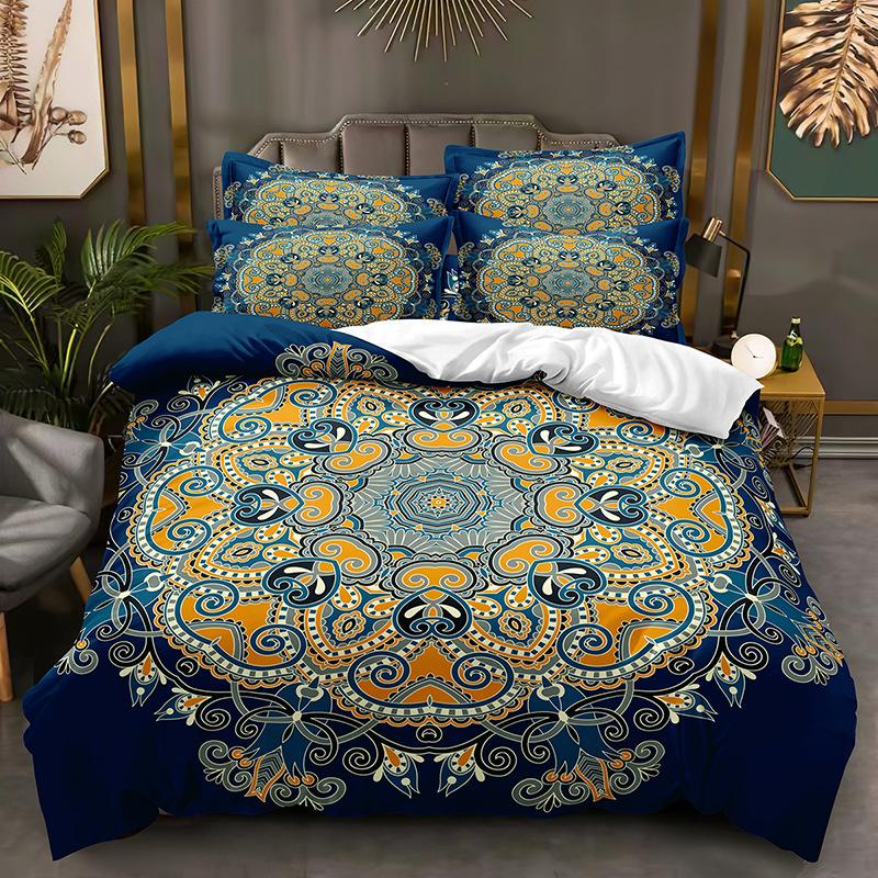 Модная технология печати, 3D цифровая печать, постельное белье, пододеяльники, наволочки, комплекты из трех предметов