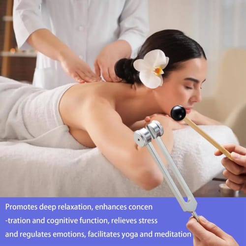 Набор лечебных камертонов Doueh, 128 Гц, 136,1 Гц, 256 Гц, 384 Гц, с активатором в виде шайбы, для чакровой и звуковой терапии