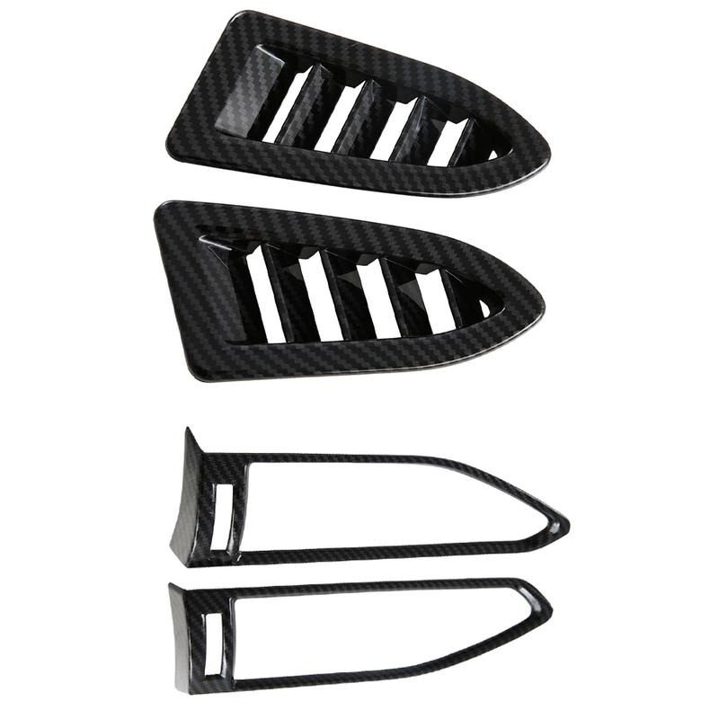 2pcs ABS Imitate Carbon Fiber Front Side Air Vent Cover For Subaru Crosstrek 2024 Front Up Upper Air Vent Cover