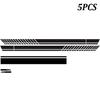 NEW Universal 5PCS Car Side Door Body Hood Rearview Mirror Decal Stripes Sticker Racing Decals