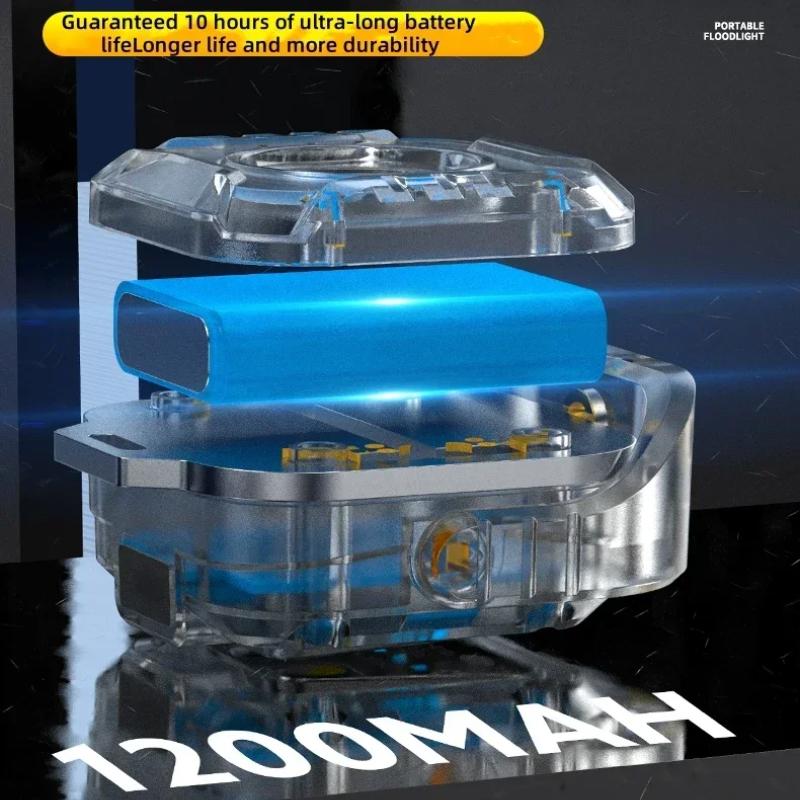 Карманные фонари COB, брелок-фонарик, USB-перезаряжаемый, 6 режимов, супер яркий, мини-портативный рабочий фонарь с магнитом для кемпинга на открытом воздухе