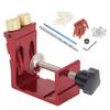Pocket Hole Jig Kit Aluminum Alloy Adjustable Oblique Pocket Hole Jig Dowel Drill  for Woodwork