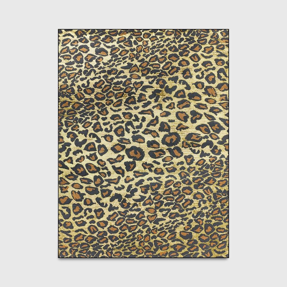Ковер с леопардовым принтом для гостиной, классический сексуальный желтый, коричневый, домашний декор, ковер для дивана, стола, европейский противоскользящий коврик для стула, коврик для отдыха