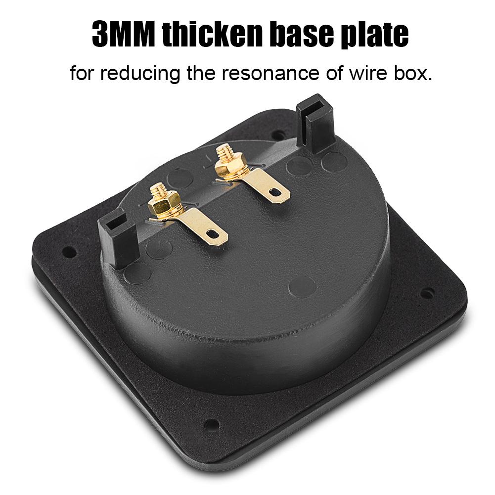 Корпус клеммной коробки динамиков, 2 медных соединительных штыря, кабельный разъем, акустические компоненты