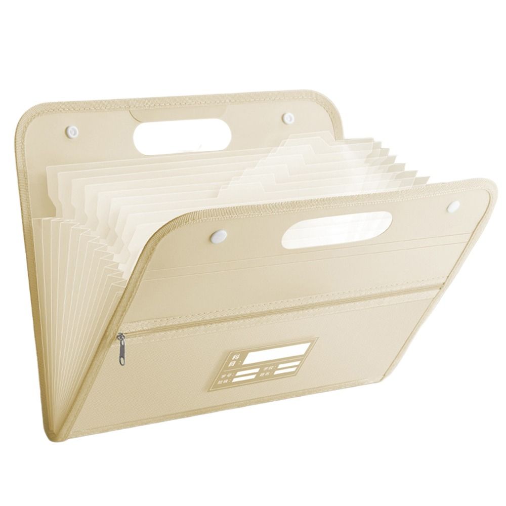 Pockets Portfolio Waterproof File Organizer Test Paper Storage Folder Document Bag A4 File Folder