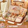 Kawaii Capybara Stationery Set Cute Gift Bag for Students Trendy Back-to-School Supplies