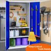 Magnetic Wall Mount Organizer Wall Mount Broom Hanger Rack Utility Storage Rack  Laundry Room