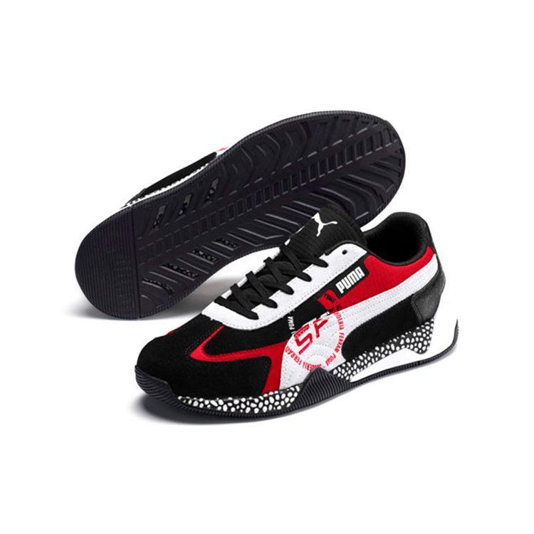 Scuderia Ferrari X Puma Speed Hybrid Black White Rosso Corsa Men Sneakers 306395-01