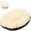Coussin De Chaise Suspendu - Papasan - Beige - 60 Cm - Rond - Relaxation