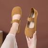 2024 Woman Casual Round Toe Low Soft Soled Beautiful Flat Heeled Shoes Flats Female Elegant French Retro Slip On Mary Jane Shoes