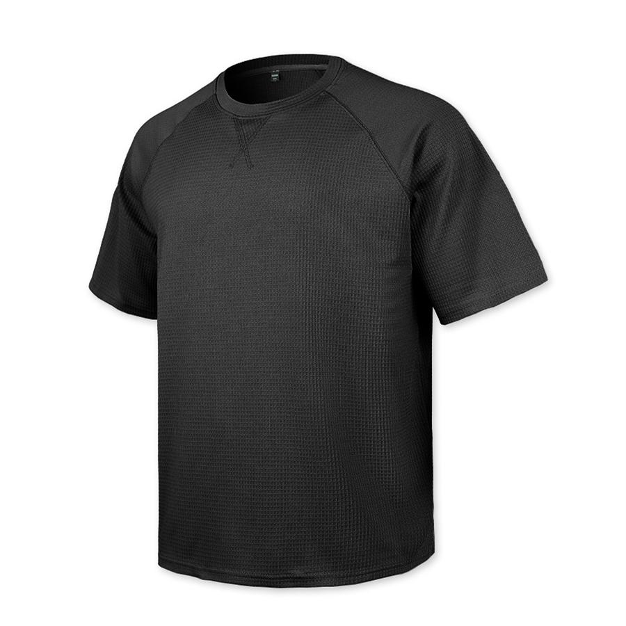Men Casual T Shirt Waffle Knit Loose Fit T Shirts for Man Solid Color Short Sleeve Tee Oversized Fit Textured Fabric Crew Neck