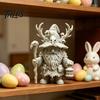Фигурка гнома-волшебника, 3D-печатная статуэтка фэнтезийного мага, Декор лесного колдуна для стола, полки, Пасхальный подарок для коллекционеров, фанатов настольных игр
