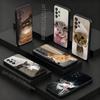 Смешные кошачьи мемы Милые Для Samsung S 26,25,24,23,22,30,21,10,9,Ultra,Plus,Lite,FE,4,5G Черный Мягкий Чехол Чехол для Телефона