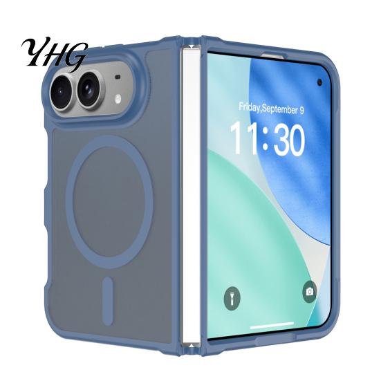 Anti Yellowing Phone Cover Magnetic Matte Case for iPhone 2026 New, Full Hinge Oxidation Material Protection, Not Military-Grade Drop Protection