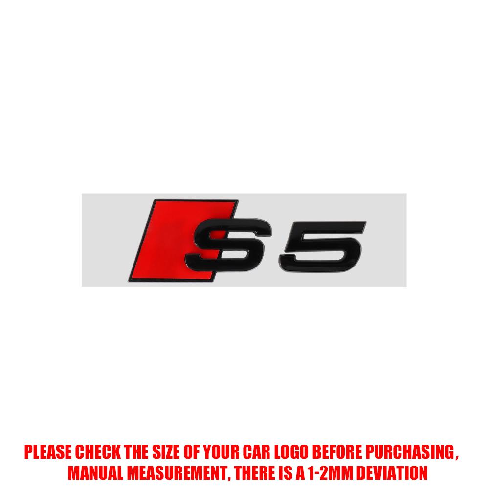 3D Metal S3 S4 S5 S6 S7 S8 Emblem Sticker Badge Decals Auto Side Body Trunk Stickers Center Cover For Audi b6 a5 a3 8p S RS5 RS8