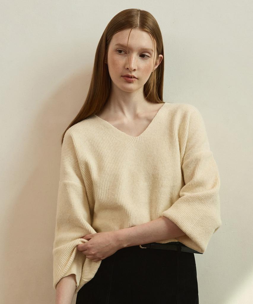 ADAUL Classic Golgi V Neck Knit - 5Color