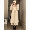 Korean Style Long Double-Faced Wool Overcoat - Winter Thickened