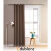 Blackout Curtains - HOMEROKK - 140 X 260 Cm - Dark Brown - 100% Polyester - 8 Eyelets