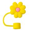 9Pcs Cute Floral Straw Sleeves with Durable Silicone Plugs Deform-resistant Break-resistant Colorful Straw Covers