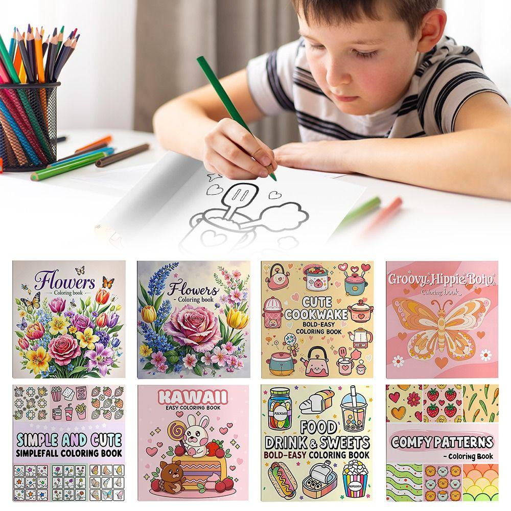 Stress Relief Graffiti Painting Book Educational Paperback Cute Doodles Book for Adults And Teens