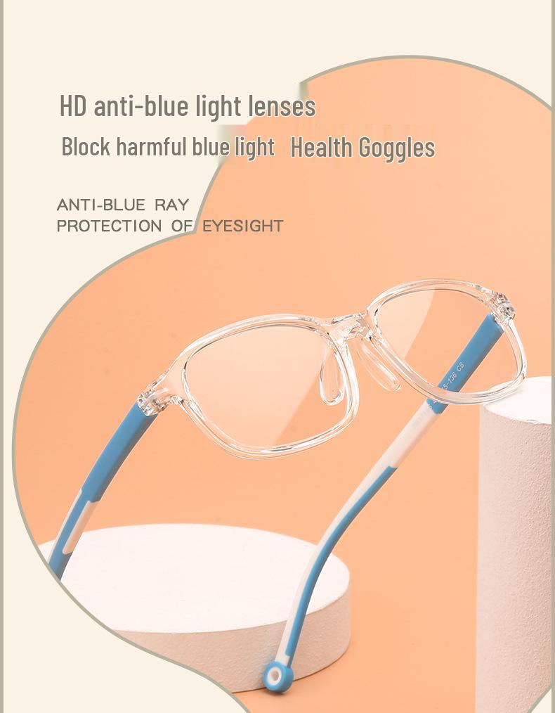 Детская оправа для очков по рецепту TR90 для мальчиков и девочек, защита от синего света, минималистичная, возраст 8-12 лет