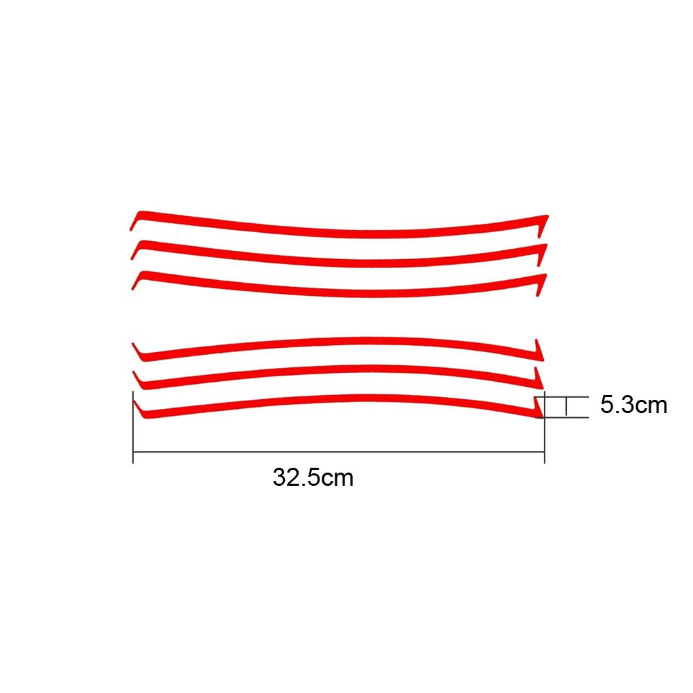 6Pcs Car Vent Insert Stripes Decal Inlay Shark Gill Air Flow Vent Sticker For Chevy Camaro SS RS LS 2010-2015