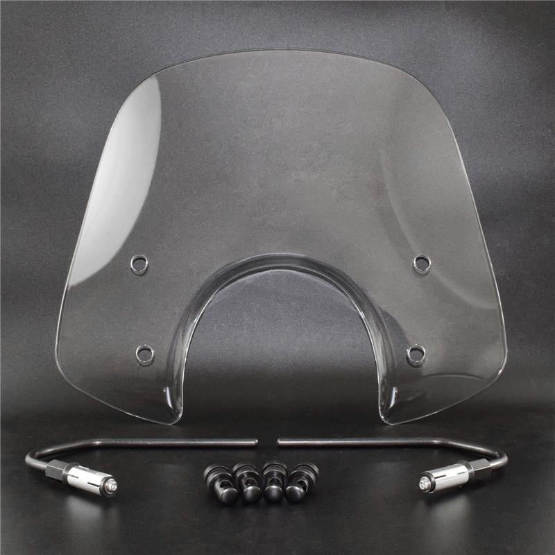 waase For Piaggio Vespa Primavera 150 125 2013-2022 Windscreen Windshield Wind Deflector Shield Screen Visor Glass with Bracket