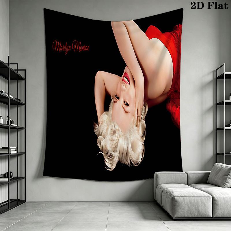 Marilyn Monroe Dress Pose Tapestry Background Cloth Fashion Print Soft Atmospheric Background Cloth Christmas Gift