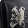 Emporio Armani FW24 Мужская футболка с цветочным принтом, круглым вырезом и коротким рукавом, топ Черный EM00146-0AF1001-7U8168