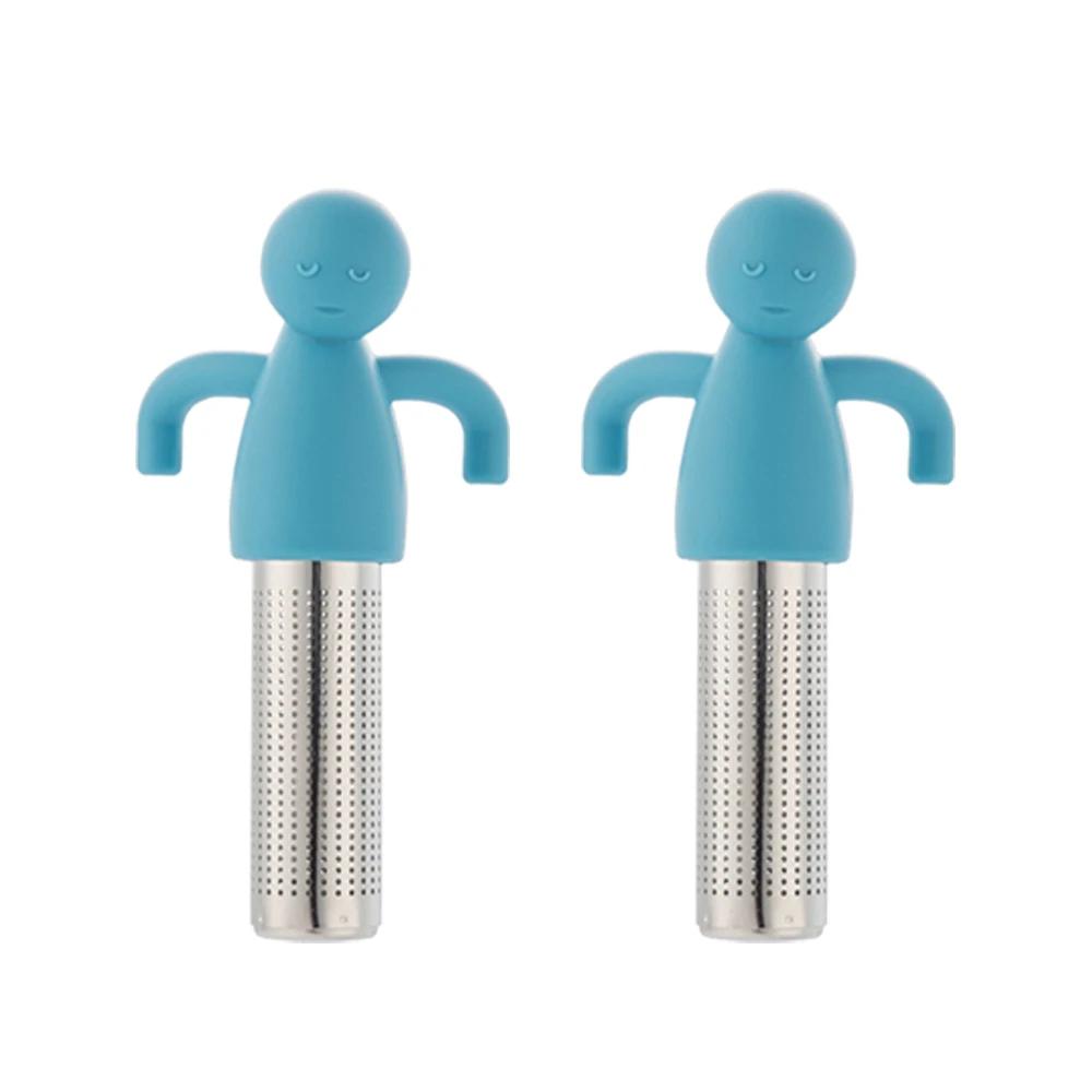 2 шт., симпатичный, креативный, милый, силиконовый, удобный в использовании, ситечко для чая, высококачественный, нетоксичный, для специй