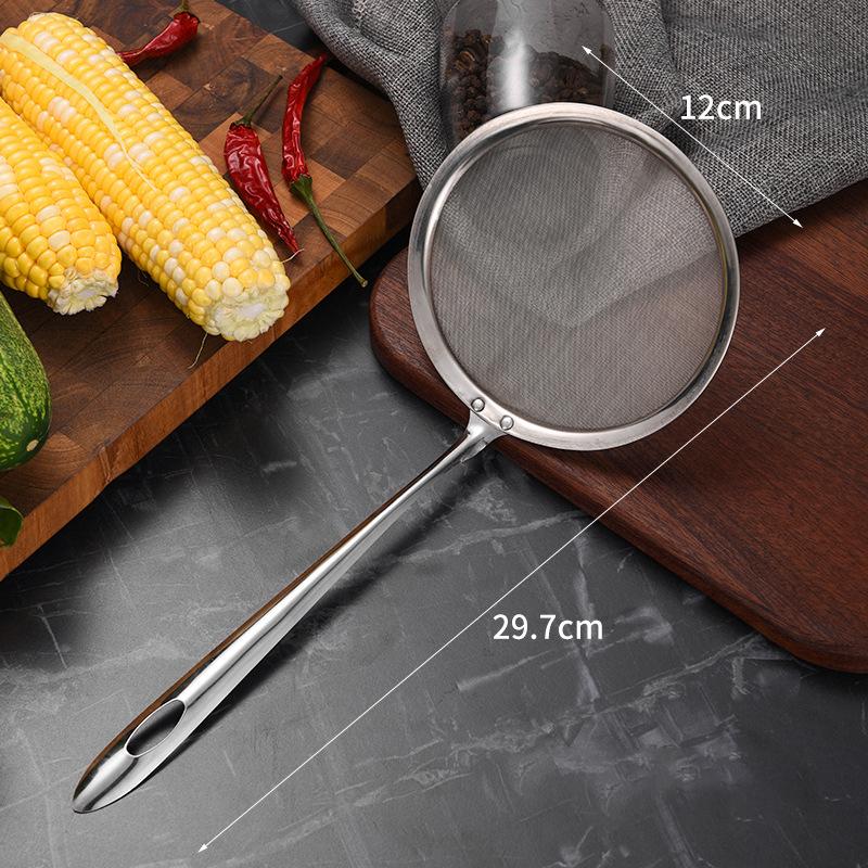 Многофункциональный фильтр-ложка кухонный дуршлаг из нержавеющей стали с мелкой сеткой проволочный скиммер для масла сито сетка для жареной пищи кухонные принадлежности