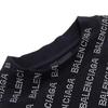 Balenciaga Футболка Свободный крой Мужская Черная 730402TNVQ91073