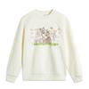 Li Ning X Disney Bambi Collaboration Sports Lifestyle Series Pullover Fleece Теплый свитшот с длинными рукавами Женская толстовка Off-White AWDUC52-2