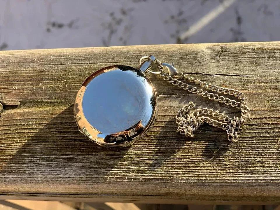 Brass Silver Finish Pocket Compass – Nautical Marine Collectible Compass Gift