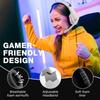 3.5mm Gaming Headphone, Over Ear Game Headset, Noise Cancellation Earphone with Mic, LED Light, Volume Control for Laptop, Tablet, Mobile Phones, Desk