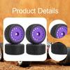 4 Pieces RC Wheel Rims Replaces Professional Lightweight Upgrade Part 1/28 Car