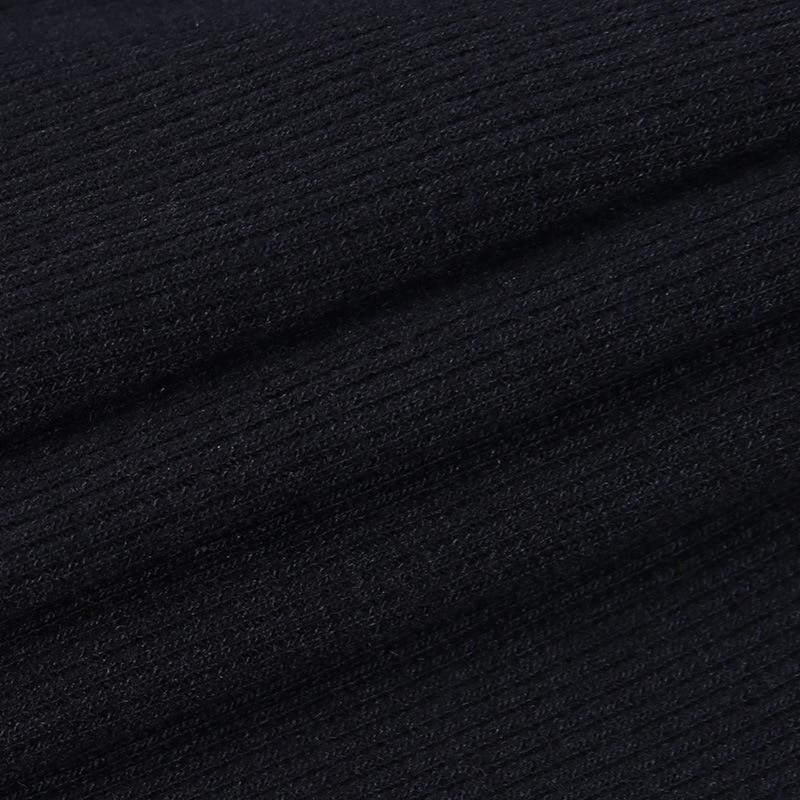 Осенняя женская футболка с вырезами, однотонная черно-белая трикотажная футболка с длинным рукавом, повседневная тонкая футболка с круглым вырезом, модный топ с вырезом, сексуальная эластичная футболка, уличная одежда