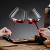 Black and Red Tie Burgundy Wine Glass Wine Light Luxury High-end Luxury Red Rod Wine Glass
