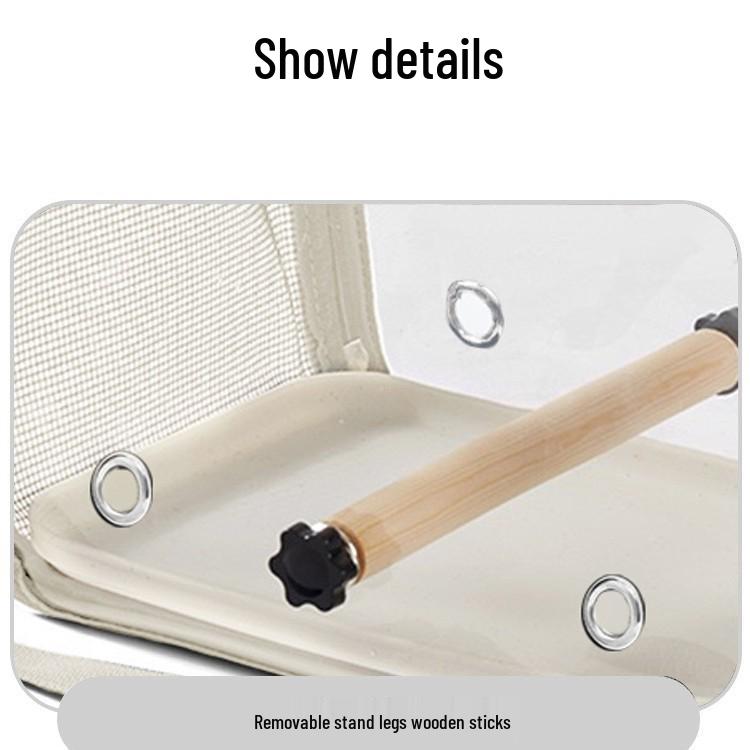 Складной кросс-боди рюкзак для попугаев - Прозрачная дорожная клетка для корелл и мелких питомцев