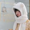 Teddy bear hooded scarf hooded muffler
