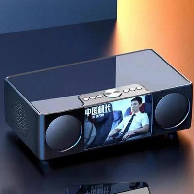 Видео Bluetooth-динамик Домашний кинотеатр K-Song Record Sound Музыкальная система с AUX USB TF Будильник FM-радио LED Дисплей 8000 мАч