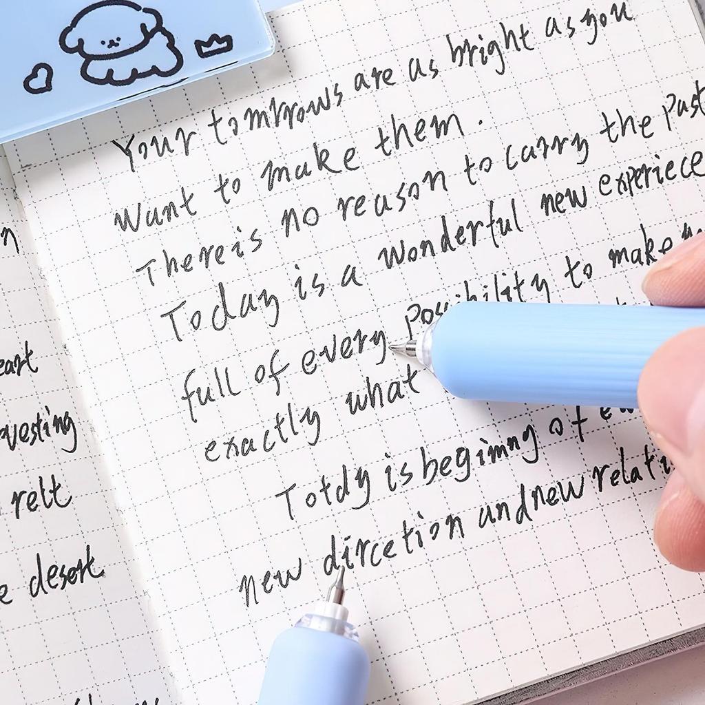 Набор из 4 карманных гелевых ручек 0,5 мм, шариковые, с плавными черными чернилами для письма в офисе и школе