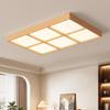 "Walnut Ceiling Lamp - Full Spectrum Eye Protection for Living Rooms & Bedrooms"